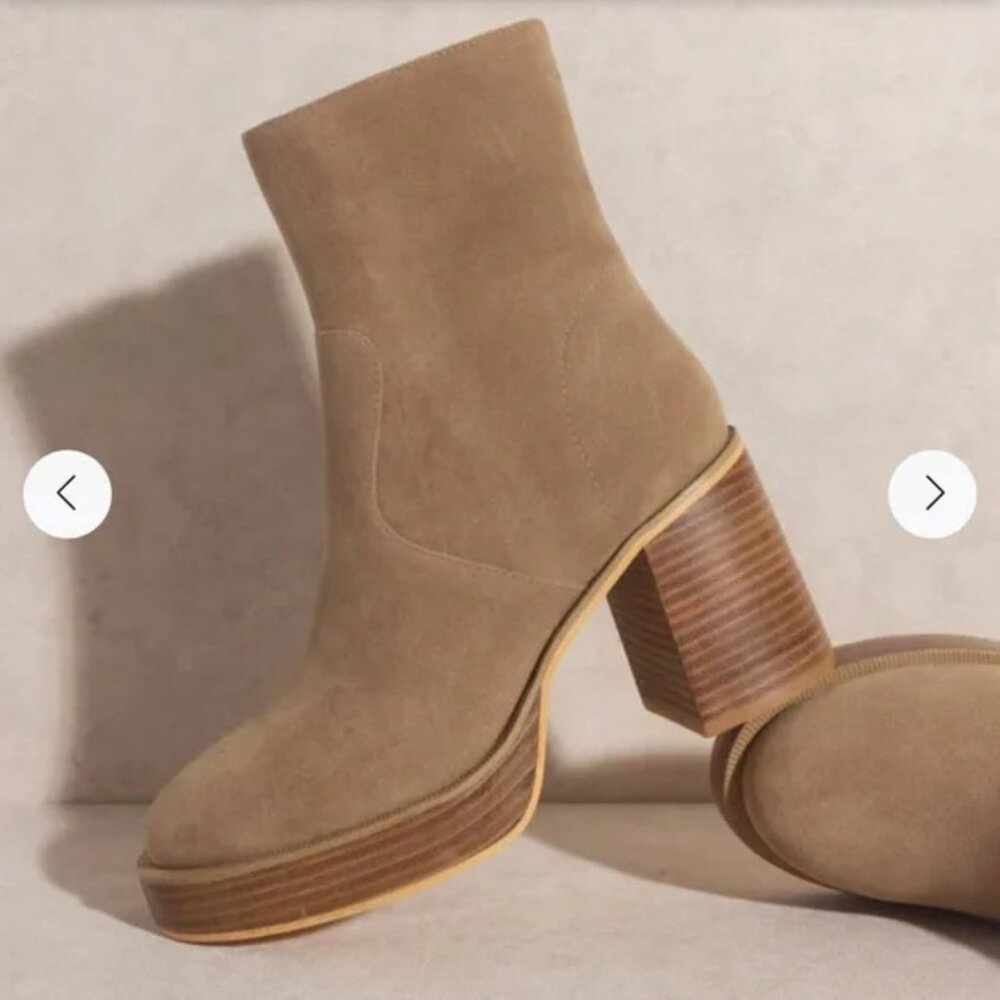 Oasis Society Alexandra Khaki Boot
